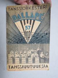 Dallapé Tanssiorkesteri - Valikoima lauluja tanssiuutuuksiin vihko nr 57