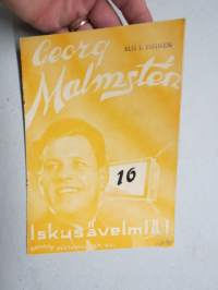 Georg Malmsten Iskusävelmiä nr 16