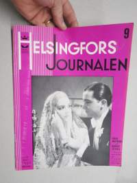 Helsingfors Journalen 1937 nr 9, Två stjärnor - Lucienne Boyer & Mary Pickford, Skall Hesperiaparken offras?, Greta Garbo, Magnus Collin, Partola Viva skonyheter