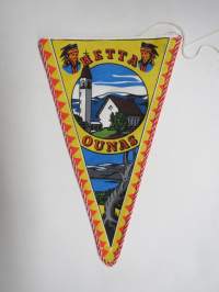 Lappi - Hetta - Ounas -matkailuviiri / souvenier pennant