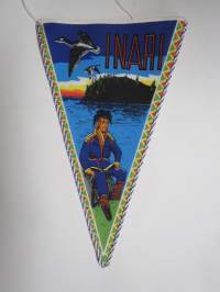 Lappi - Inari -matkailuviiri / souvenier pennant