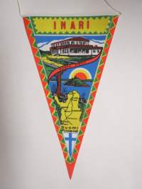 Lappi - Inari -matkailuviiri / souvenier pennant