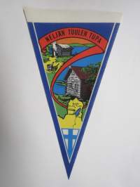 Lappi - Kaamanen - Neljän tuulen tupa -matkailuviiri / souvenier pennant