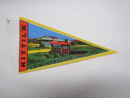 Lappi - Kittilä - Leirintäalue -matkailuviiri / souvenier pennant