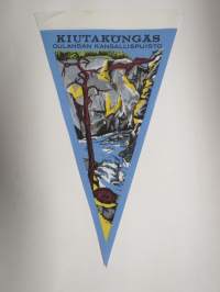 Lappi - Oulanka - Kiutaköngäs -matkailuviiri / souvenier pennant