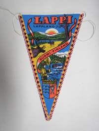 Lappi - Lappland  / Suomi - Finland -matkailuviiri / souvenier pennant