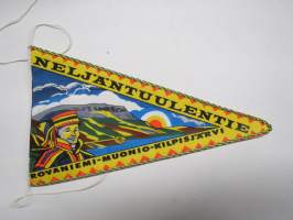 Lappi - Neljäntuulentie - Rovaniemi - Muonio - Kilpisjärvi -matkailuviiri / souvenier pennant