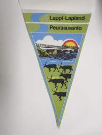 Lappi - Sodankylä - Peurasuvanto -matkailuviiri / souvenier pennant