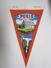 Lappi - Posio -matkailuviiri / souvenier pennant