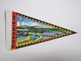 Lappi - Rovaniemi - Rovamotelli -matkailuviiri / souvenier pennant