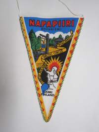 Lappi - Rovaniemi - Napapiiri - Polcirkeln - The Arctic Circle - Cercle Polaire -matkailuviiri / souvenier pennant