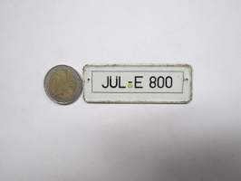 JÜL-E 800, Länsi-Saksa - nr 30 / Vaasan Höyrymylly Osakeyhtiö -muropaketin mukana tullut rekisterikilpi -cereal box collectible register plate