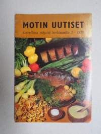 Motin uutiset 1970 nr 3 - herkullisia vihjeitä herkkusuille -Ravintola Motti asiakaslehti / restaurant customer magazine