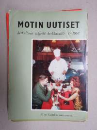 Motin uutiset 1963 nr 1 - herkullisia vihjeitä herkkusuille -Ravintola Motti asiakaslehti / restaurant customer magazine