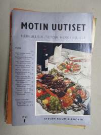 Motin uutiset 1961 nr 1 - herkullisia vihjeitä herkkusuille -Ravintola Motti asiakaslehti / restaurant customer magazine