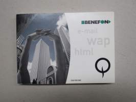 Benefon Q e-mail - wap - html -käyttöohjekirja