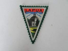 Lapua -kangasmerkki / matkailumerkki / hihamerkki / badge -pohjaväri vihreä