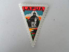 Lapua -kangasmerkki / matkailumerkki / hihamerkki / badge -pohjaväri valkoinen