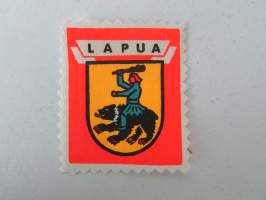 Lapua -kangasmerkki / matkailumerkki / hihamerkki / badge -pohjaväri valkoinen