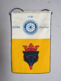 Pori - Suomi - Rotary International -pöytälippu / standaari / viiri