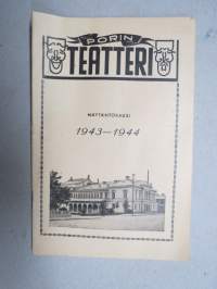 Porin Teatteri - Näytäntökausi 1943-1944 - Punainen intohimo -käsiohjelma