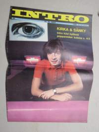 Intro 1969 nr 19, 15.10.1969, Kansikuva Kirka, Utopia, Apollo, M.A. Numminen - Pitkätukat ei pääse baariin, Pop-kuteita postista - natsihattu ym, Katri-Helena