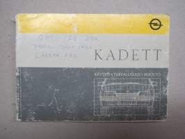 Opel Kadett -käyttöohjekirja