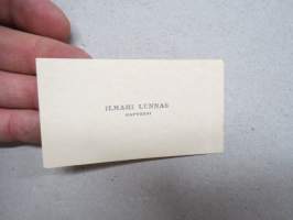 Kapteeni Ilmari Lunnas -käyntikortti / visit card