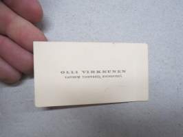 Kapteeni Olli Virkkunen -käyntikortti / visit card