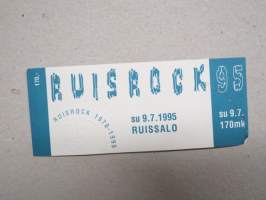 Ruisrock 1995 - 9.7.1995 Ruissalo -pääsylippu