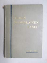 Turun Suomalainen Lyseo (entinen reaalilyseo) 1903-1933 30-vuotisjulkaisu, matrikkeli oppilaista