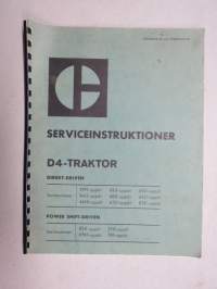 Caterpillar D4-traktor Serviceinstruktioner, direktdriven & Power-Shift-driven
