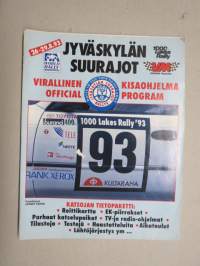 1000 Lakes Rally - Jyväskylän Suurajot 1993 - Virallinen kisaopas - Official Programme