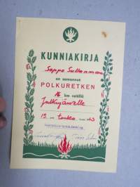 Kunniakirja... Polkuretki 1963 - Tampereen Vaeltajat ry