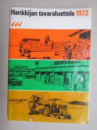 Hankkija tavaraluettelo 1972 -luettelo / farm equipment catalogue