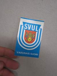 SVUL Varsinais-Suomi -tarra
