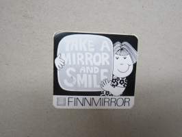 Finnmirror - Take amirror and smile -tarra