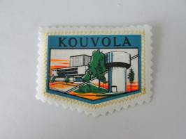 Kouvola -kangasmerkki / matkailumerkki / hihamerkki / badge -pohjaväri valkoinen