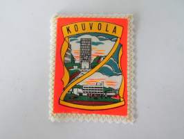 Kouvola -kangasmerkki / matkailumerkki / hihamerkki / badge -pohjaväri valkoinen