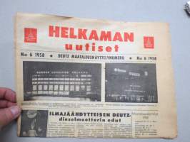 Helkaman Uutiset 1958 nr 6 - Deutz maatalousnäyttelynumero