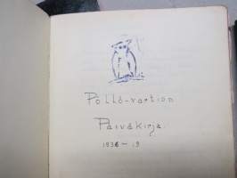 Pöllövartion päiväkirja 1936-, Jänisvartion päiväkirja, SPTL vartionjohtajakurssi 1941 muistikirja - 3 kpl partiotoimintaan liittyviä yhden henkilön teoksia