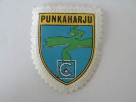 Punkaharju -kangasmerkki / matkailumerkki / hihamerkki / badge -pohjaväri valkoinen