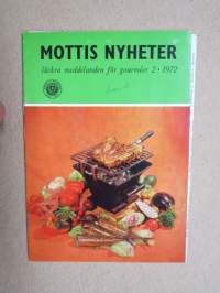 Mottis Nyheter 1972 nr 2 - läckra meddelanden för gourméer -Ravintola Motti asiakaslehti / restaurant customer magazine