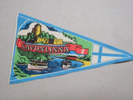 Savonlinna - matkailuviiri / souvenier pennant