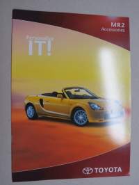 Toyota MR2 Accessories -myyntiesite / sales brochure