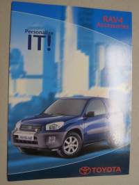 Toyota RAV 4 Accessories -myyntiesite / sales brochure