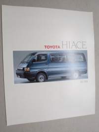 Toyota Hiace -myyntiesite / sales brochure