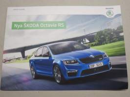 Skoda Nya Octavia RS -myyntiesite / sales brochure