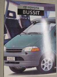 Toyota bussit -myyntiesite / sales brochure