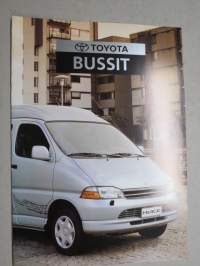 Toyota bussit -myyntiesite / sales brochure